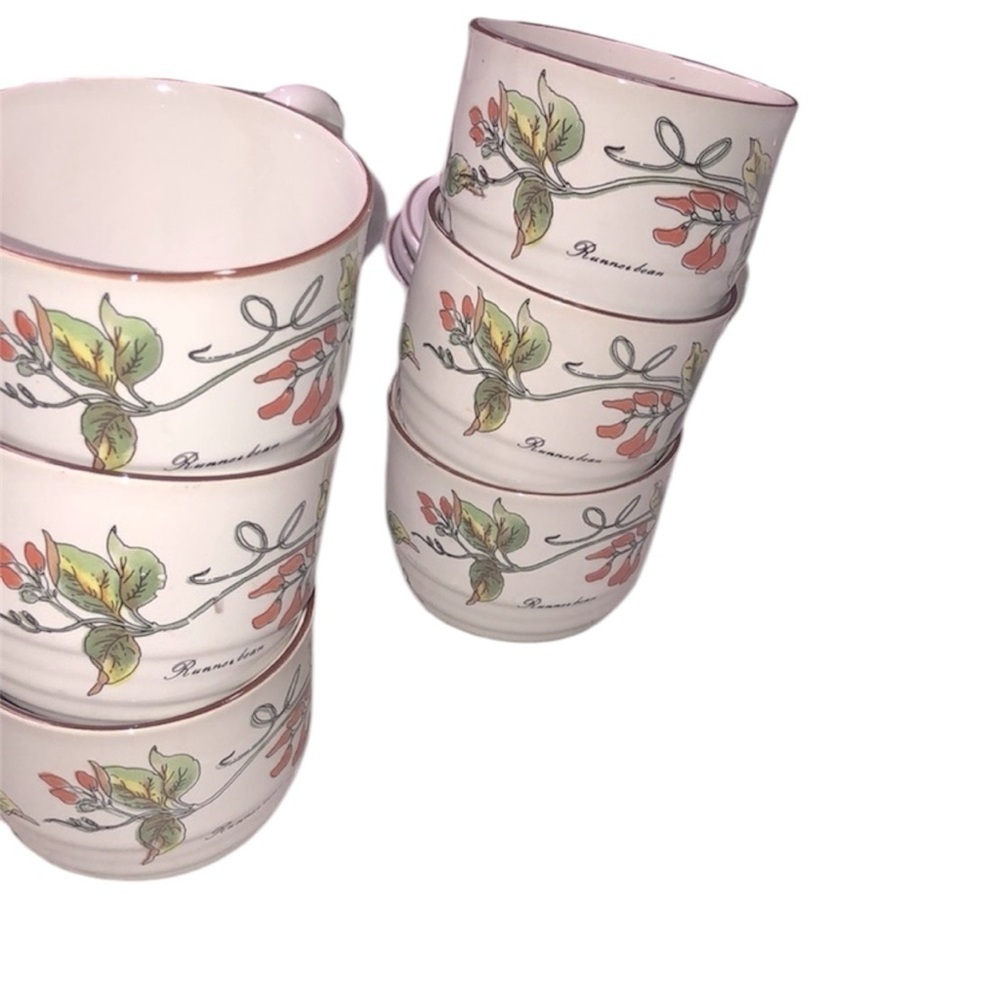 Botanical garden dish set from Korea